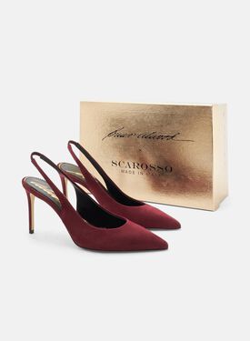 Sutton Burgunderrot Veloursleder Scarosso: Bordeaux - Veloursleder SUTTONPUMP