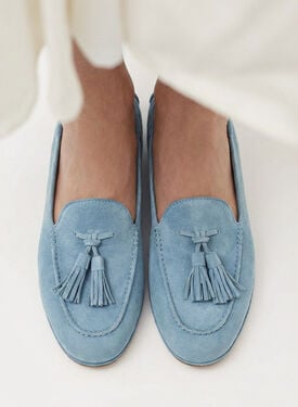 Anais Hellblaues Wildleder Scarosso: Hellblau – Wildleder ANAISLOAF