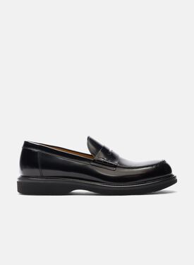 Scarosso Milo Black Bright Black - Brushed Calf MILOLOAF