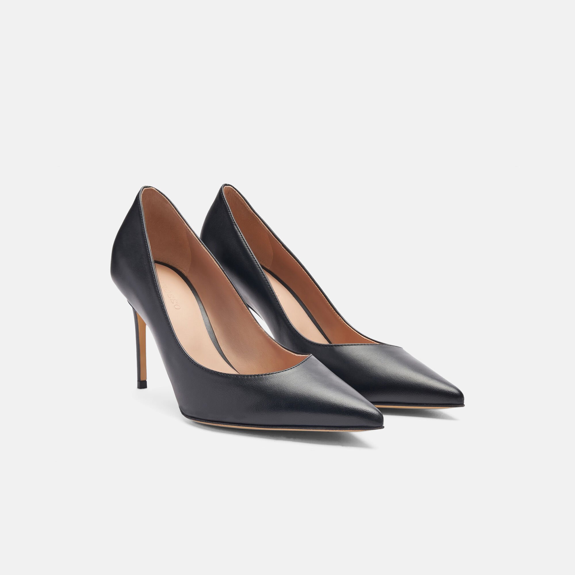 Scarosso Greta Noir Noir - Veau GRETAPUMP