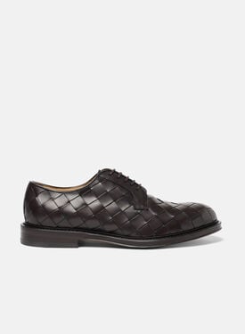 Harry Brown Woven Scarosso: Dark Brown - Calf HARRYDERB