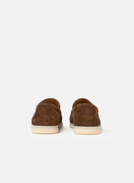 Ludovico Chocolate Woven Scarosso: Chocolate – Suede LUDOVICOPLOAF