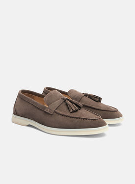 Leandra Deep Taupe Suede Scarosso: Deep Taupe - Suede LEANDRALOAF