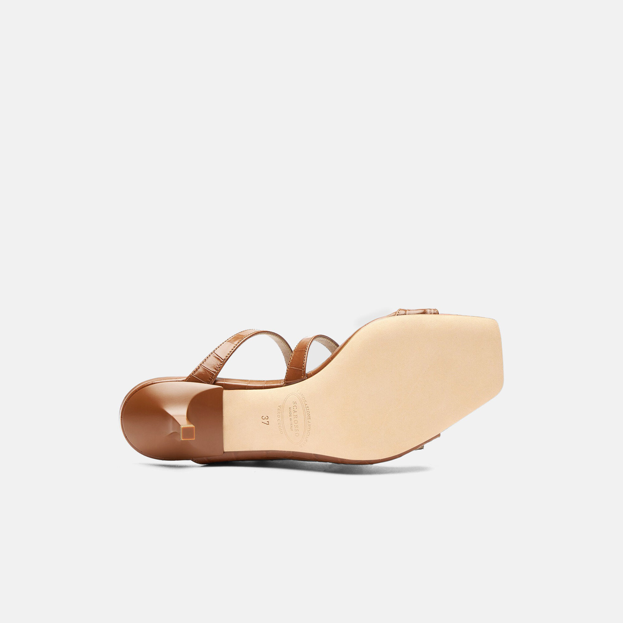 Scarosso Manuela Cognac Croco Cognac - Croco-Printed Calf MANUELASAND