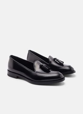 Sienna Black Bright Scarosso: Black - Brushed Calf SIENNALOAF