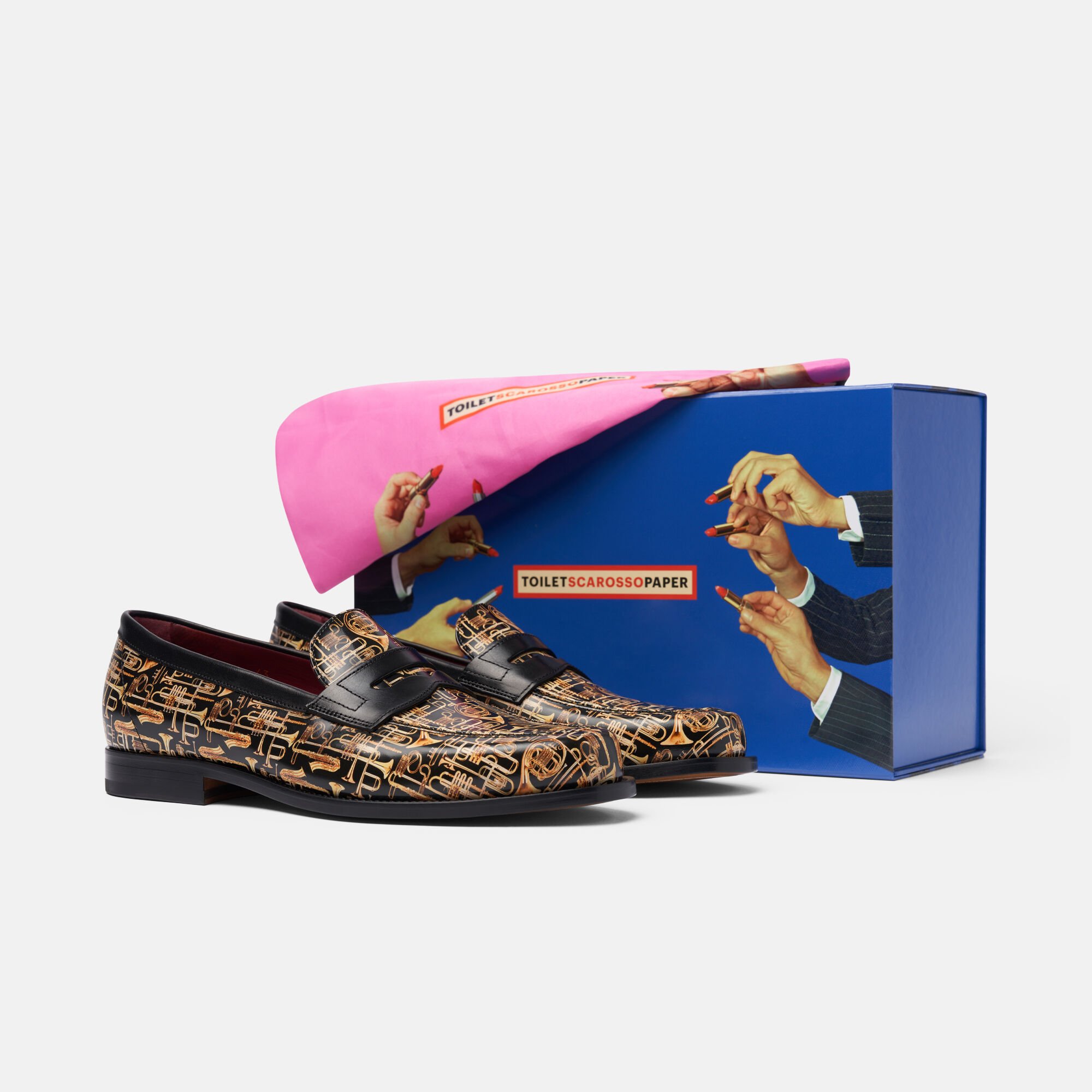 Scarosso Trumpet for Him Black - Calf TOILETMLOAF