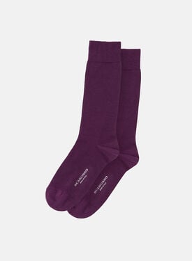 Scarosso Purple Cotton Socks Purple - Cotton COLOCOTTSOCK