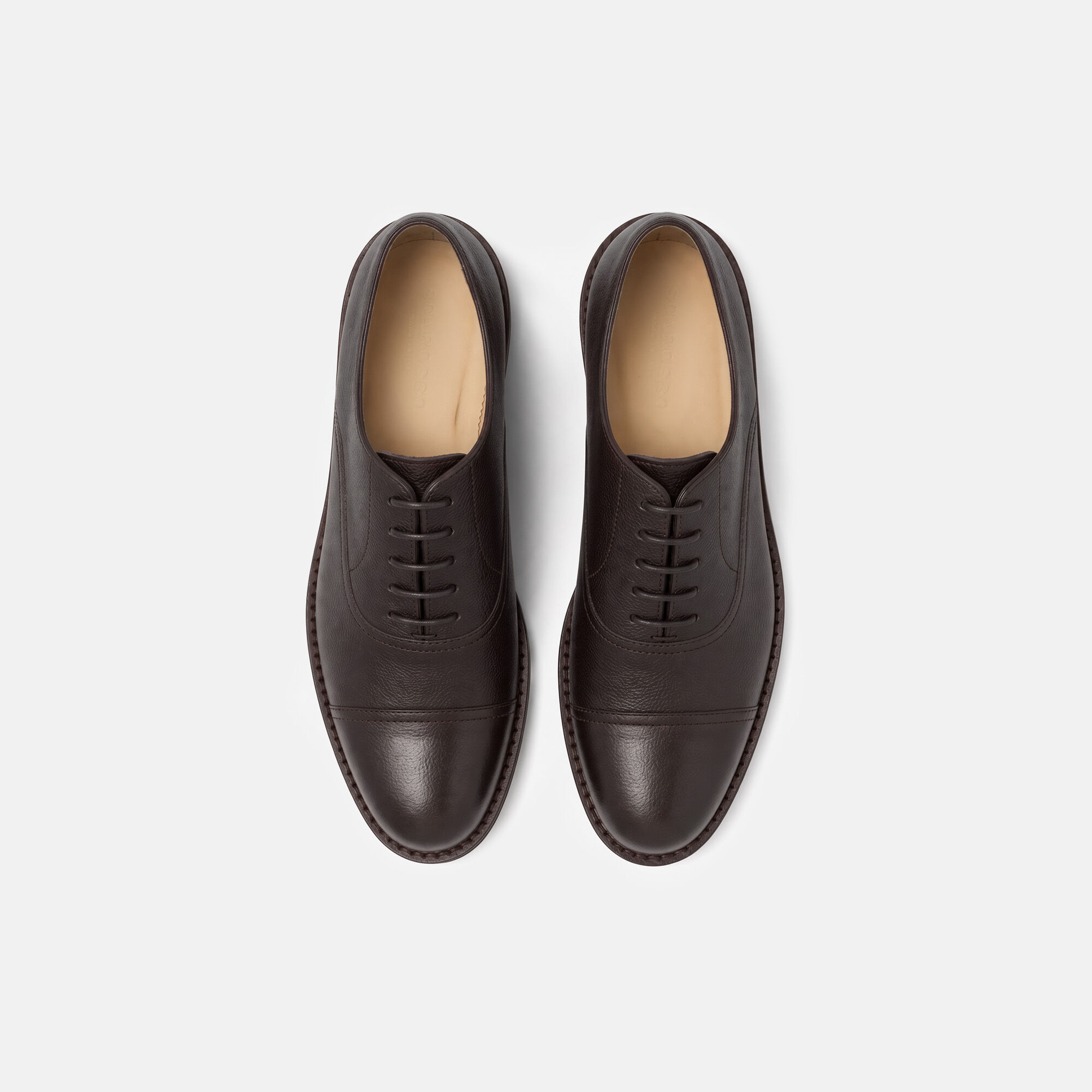Rupert Brown Grain Scarosso: Dark Brown - Calf RUPERTOXFO