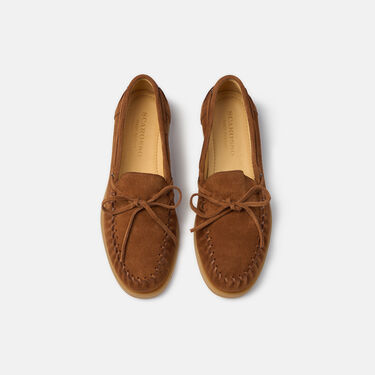 Morgan Tobacco Stitch Scarosso: Tobacco - Suede MORGANSBOAT