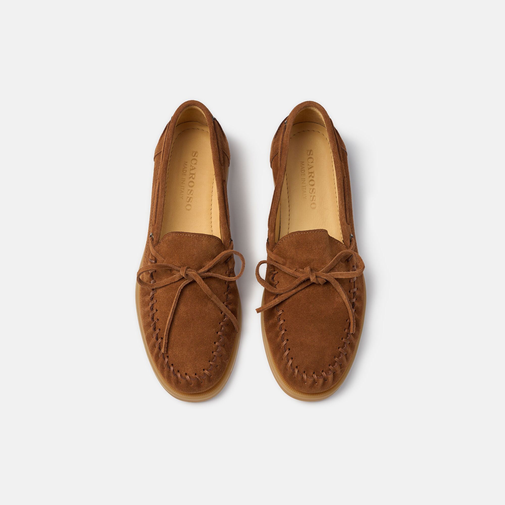 Morgan Tobacco Stitch Scarosso: Tobacco - Suede MORGANSBOAT