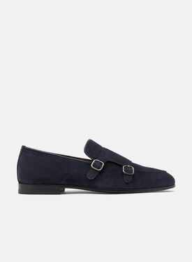 Scarosso Ernesto Blue Suede Dark Brown - Calf ERNESTOLOAF