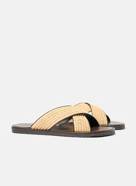 Ettore Raphia Beige Scarosso: Beige – Raphia ETTORESAND