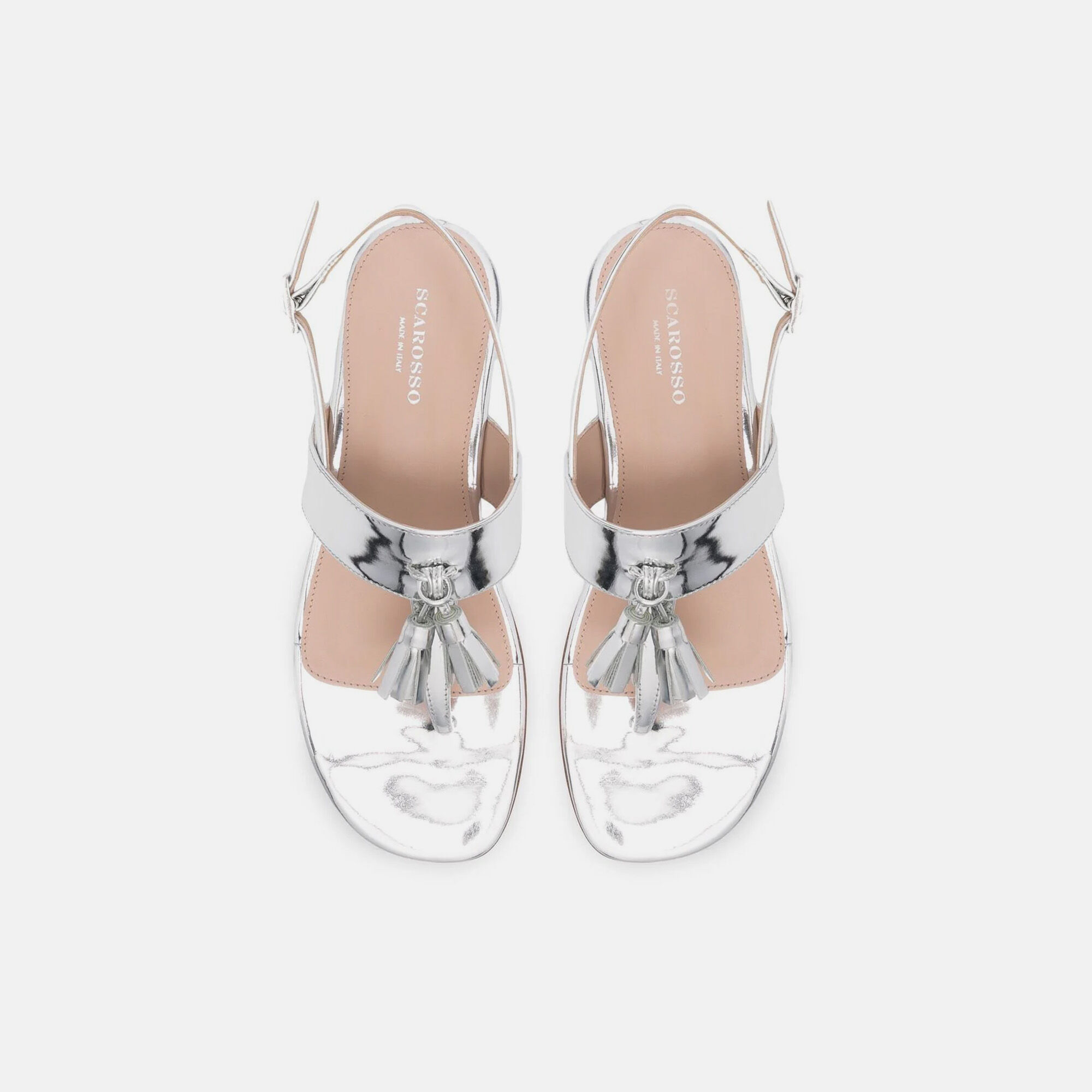Scarosso Emma Silver Silver - Calf EMMASAND