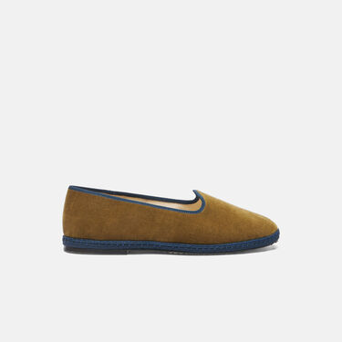 Scarosso William IV Olive Grün - Samt OLIVESLIP