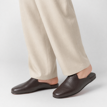 Atlas Travel Slipper Dark Brown Scarosso: Dark Brown - Calf Atlas Travel Slipper Dark Brown Scarosso: Dark Brown - Calf ATLASSLIP
