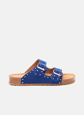 Scarosso Delilah Blau Veloursleder Blau - Veloursleder DELILAHSAND