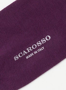 Purple Cotton Socks Scarosso: Purple - Cotton COLOCOTTSOCK