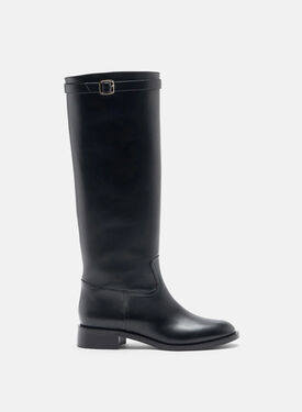Scarosso Lauren Black Black - Calf LAURENBOOT