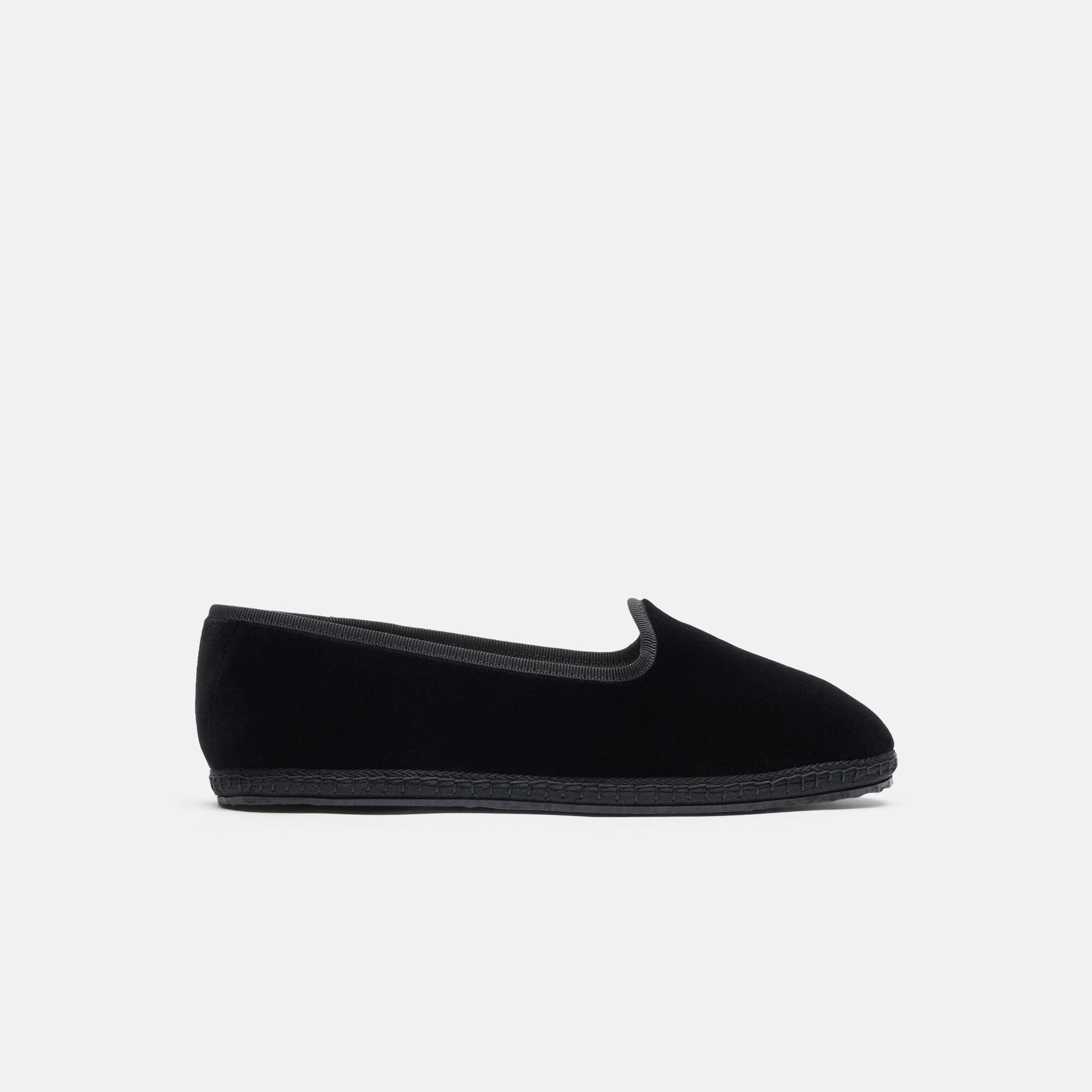 Scarosso Valentina Black Velvet Black - velvet VALENTINASLIP