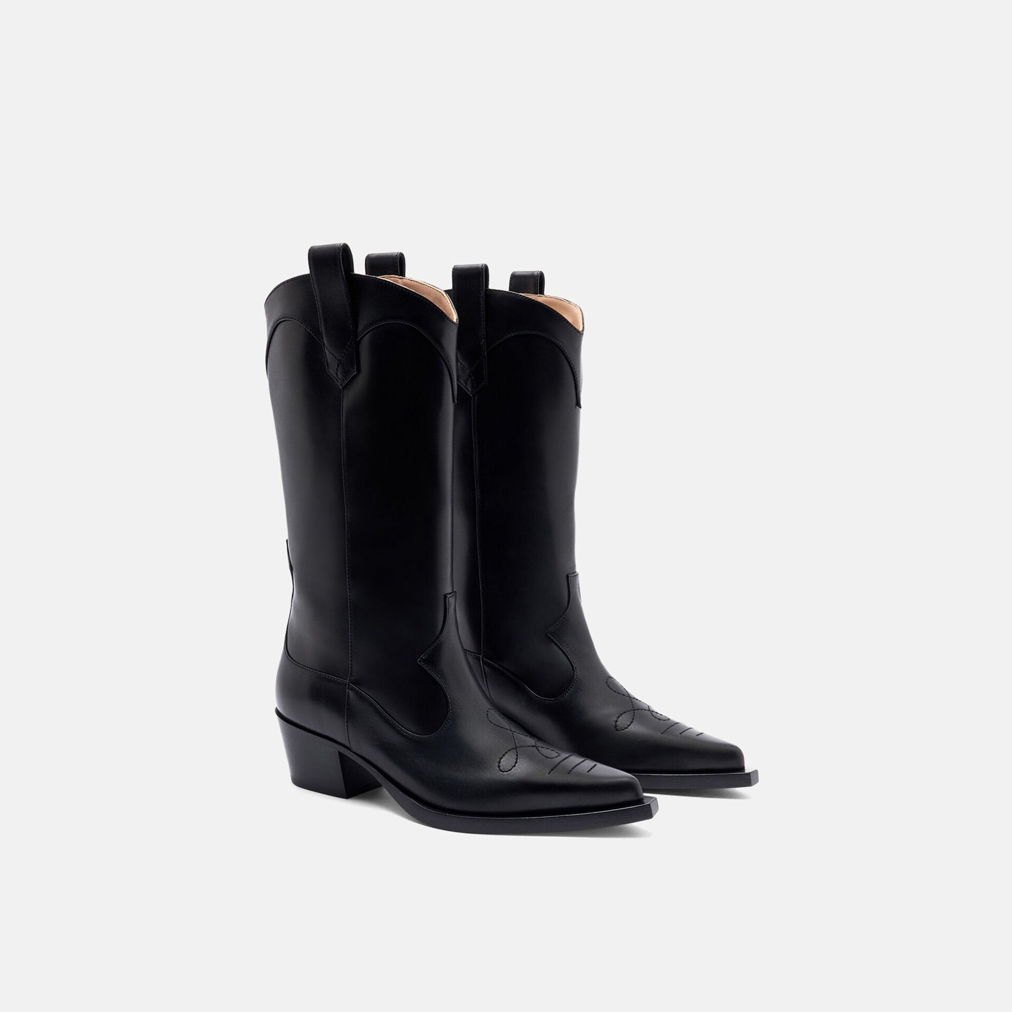 Scarosso Dolly Schwarz Schwarz - Kalbsleder DOLLYBOOT