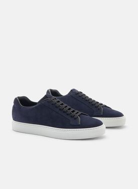 Ugo Abyss Suede Scarosso: Blue - Suede UGOSNEA