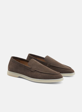 Ludovica Deep Taupe Veloursleder Scarosso: Deep Taupe - Veloursleder LUDOVICALOAF