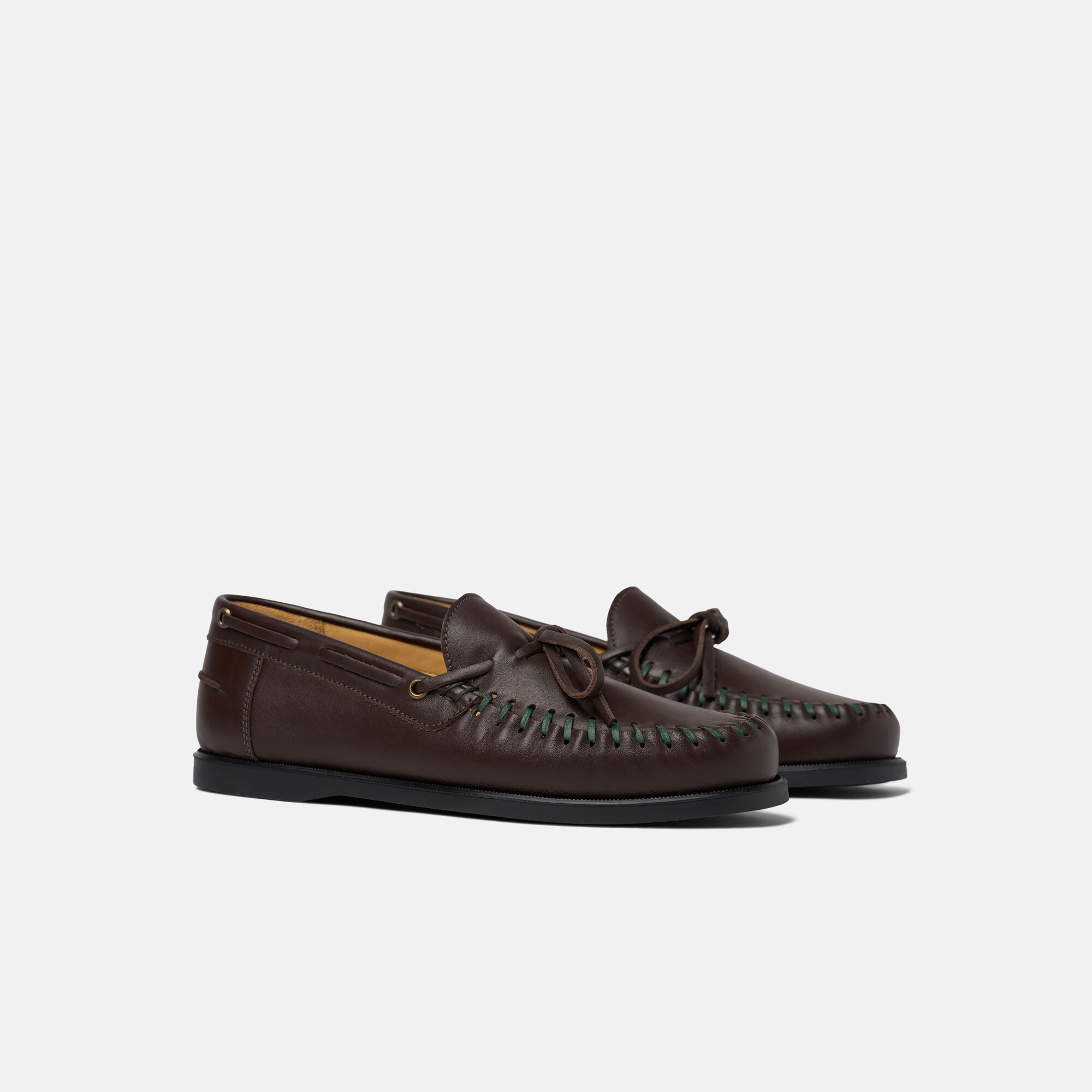 Morgan Brown Stitch Scarosso: Brown - Calf MORGANSBOAT