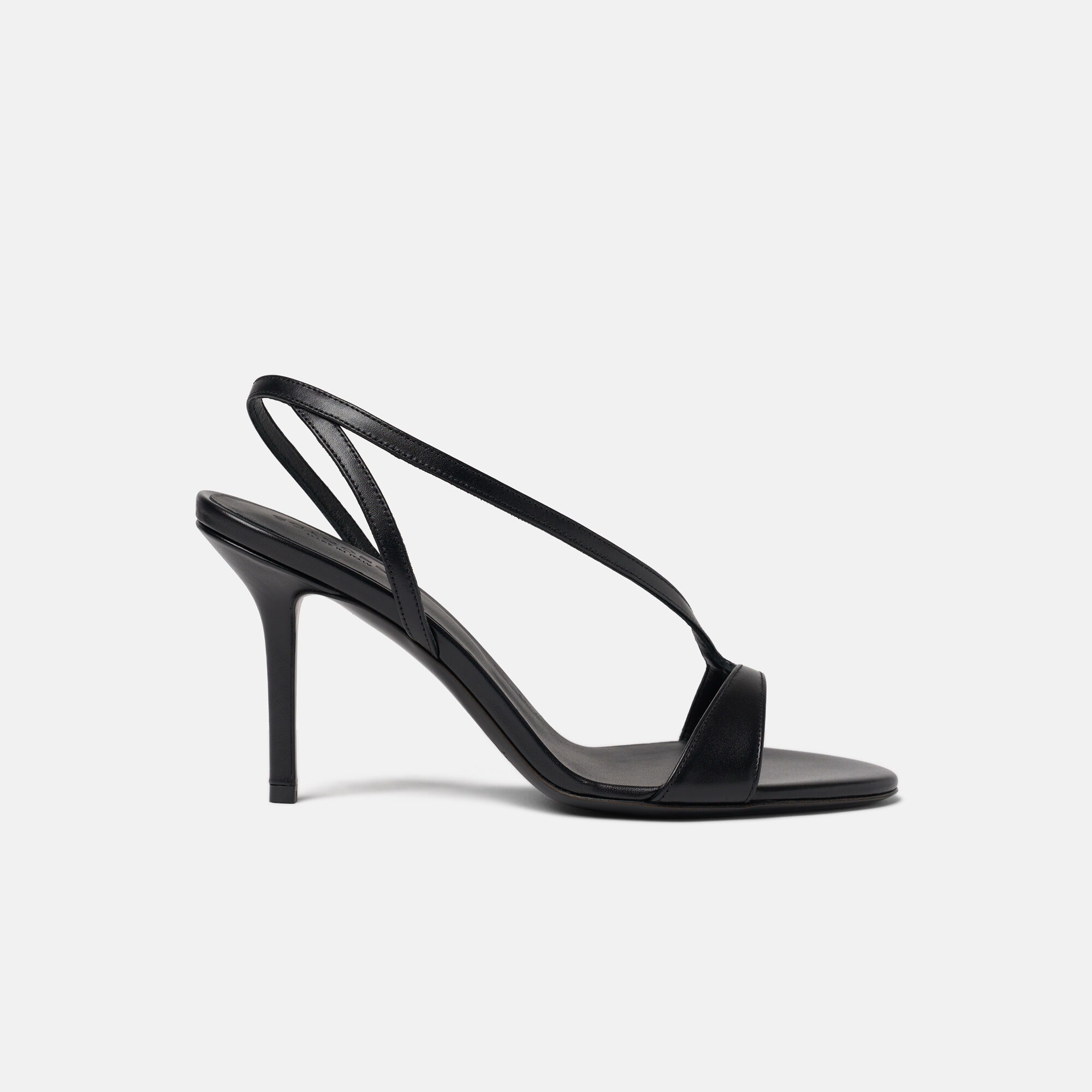 Paula Black Scarosso: Black - Calf PAULASAND