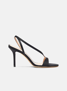 Scarosso Paula Schwarz Satin  Schwarz - Seide PAULASAND