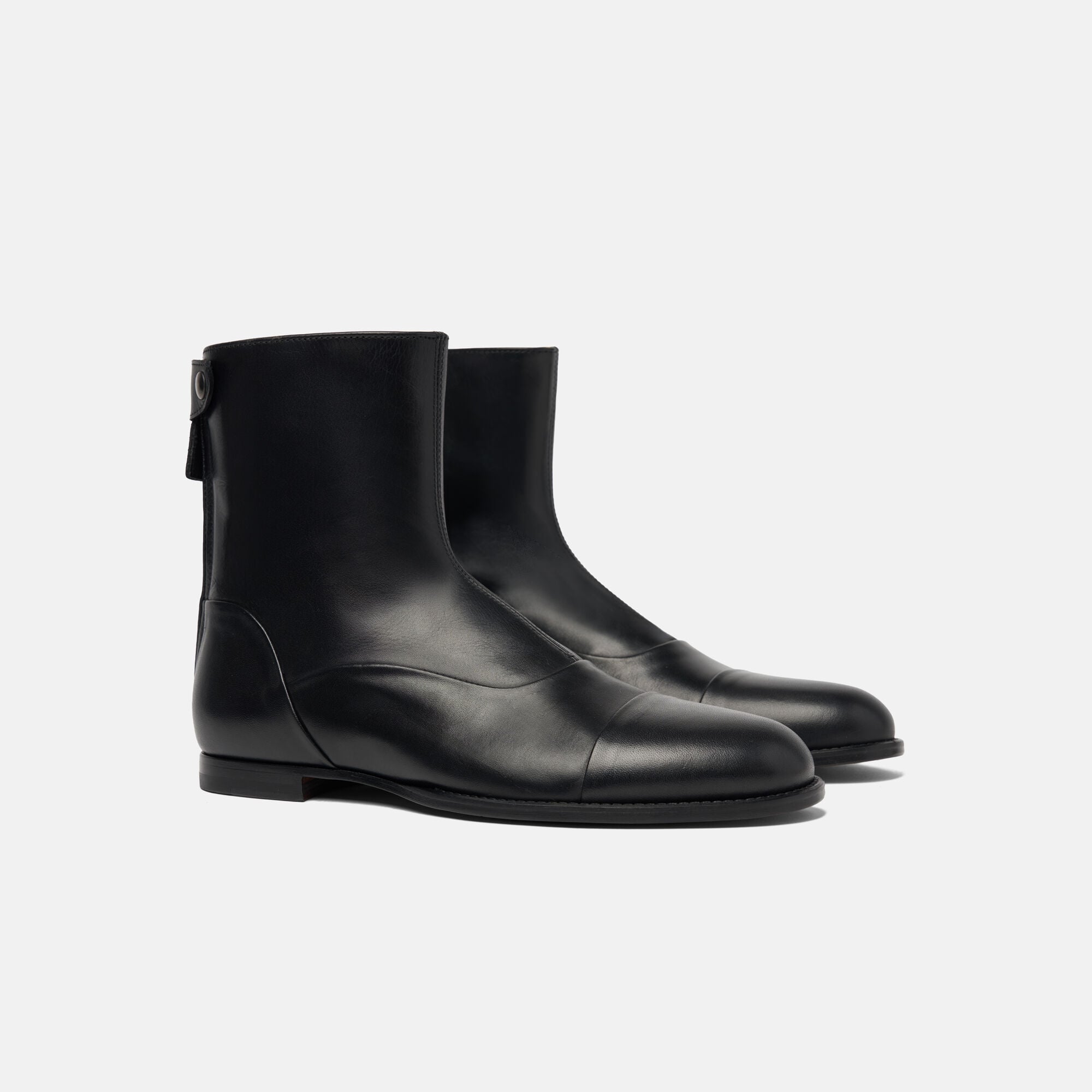 Basil Black Scarosso: Black - Calf BASILBOOT