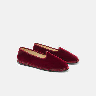 Scarosso Valentino Burgundy Velvet Burgundy - velvet VALENTINOSLIP