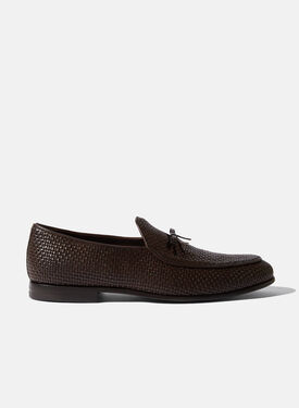 Scarosso Henri Brown Woven Brown Woven Calf HENRILOAF