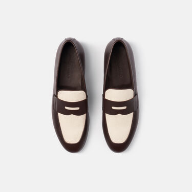 Scarosso Gregory Dark Brown Canvas Edit Dark Brown - Calf GREGORYLOAF