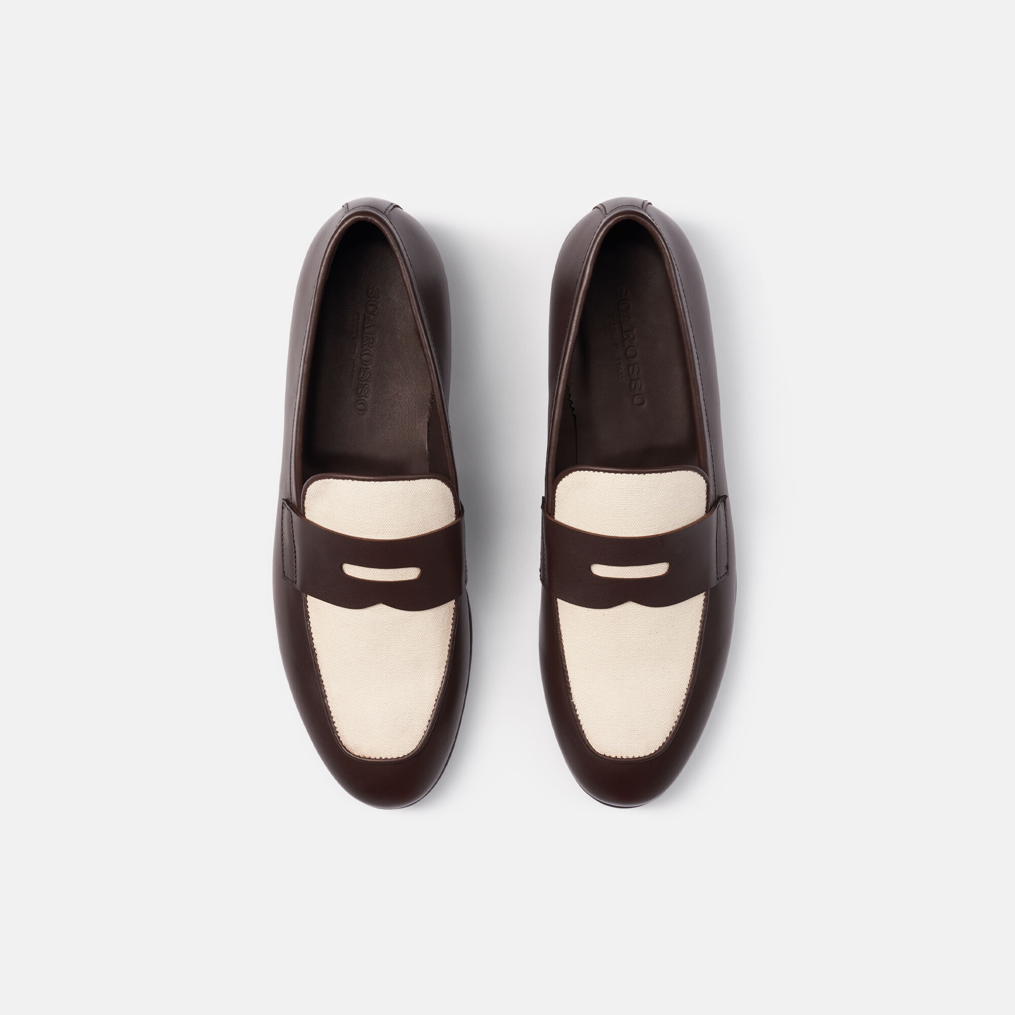 Scarosso Gregory Dark Brown Canvas Edit Dark Brown - Calf GREGORYLOAF