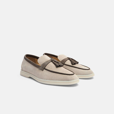 Scarosso Leandra Sand & Deep Taupe Veloursleder Sand & Deep Taupe - Veloursleder LEANDRALOAF