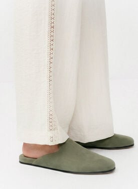 Atlas Travel Slipper Green Nubuck Scarosso: Green - Nubuck ATLASSLIP