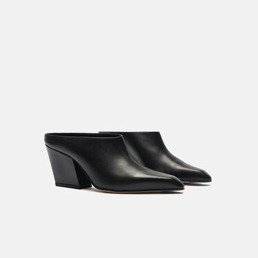 Scarosso Holly Schwarz Schwarz - Kalbsleder HOLLYMULE