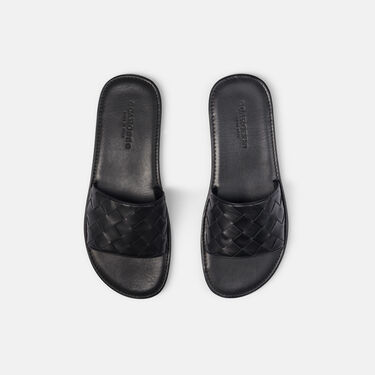 Scarosso Ulisse Black Woven Black - Calf ULISSESAND