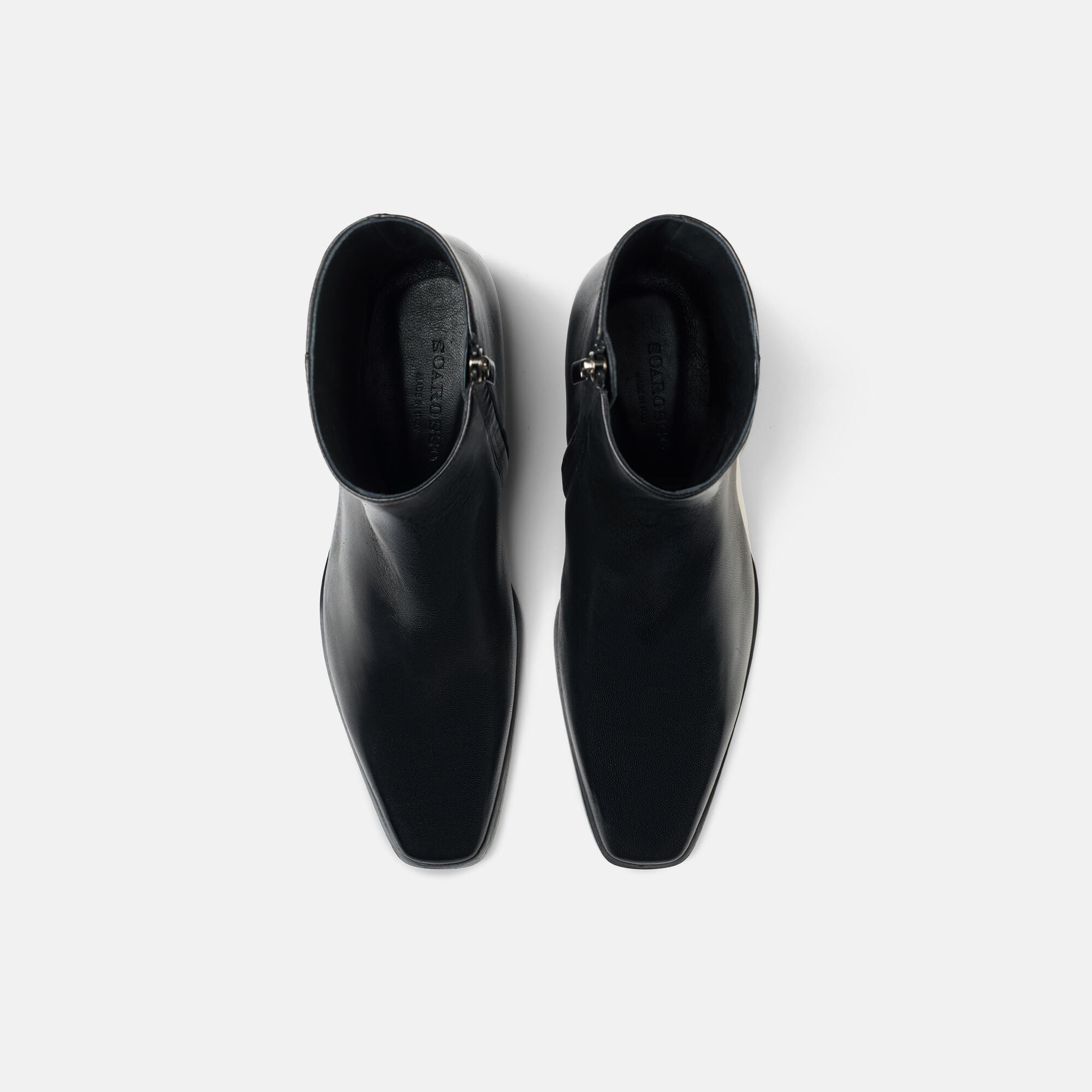Ambra Black Scarosso: Black - Calf AMBRARBOOT