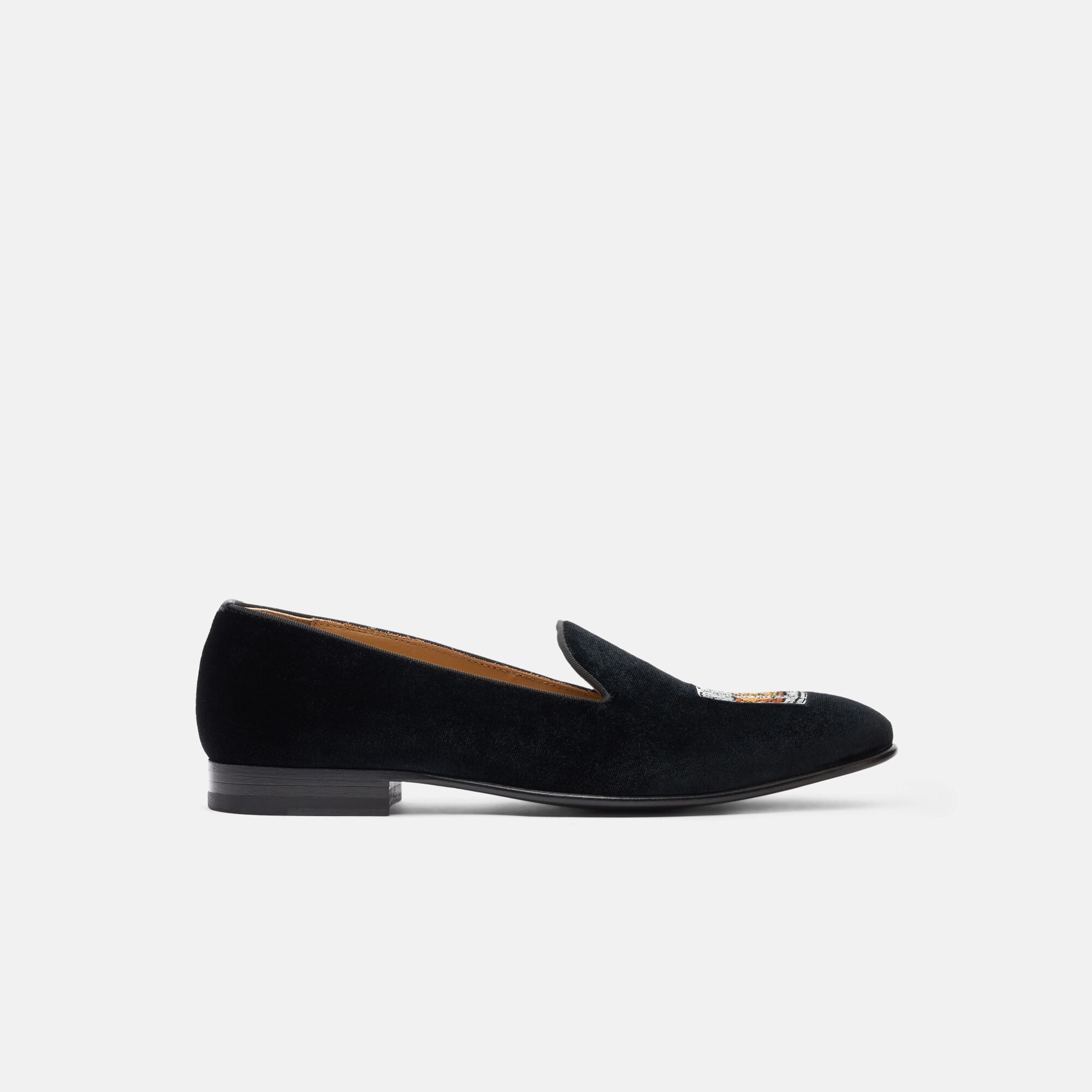 Scarosso Tom Noir Velours Noir - Velours TOMSLIP