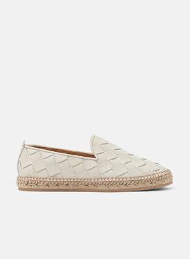Scarosso Martina Off White Woven Black - Calf MARTINAESPA