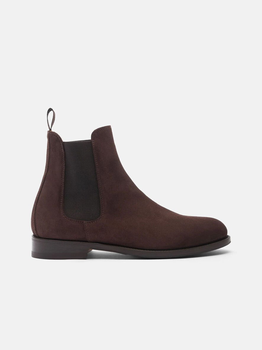ショートブーツ・ブーティ SCAROSSO FW21 Olivia Nera Scamosciata (OLIVIACHELBLASUED) Olivia Black Chelsea Boots for Women | Scarosso®