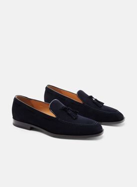 Duccio Abyss Light Suede Scarosso: Dark Blue Suede DUCCIOLOAF