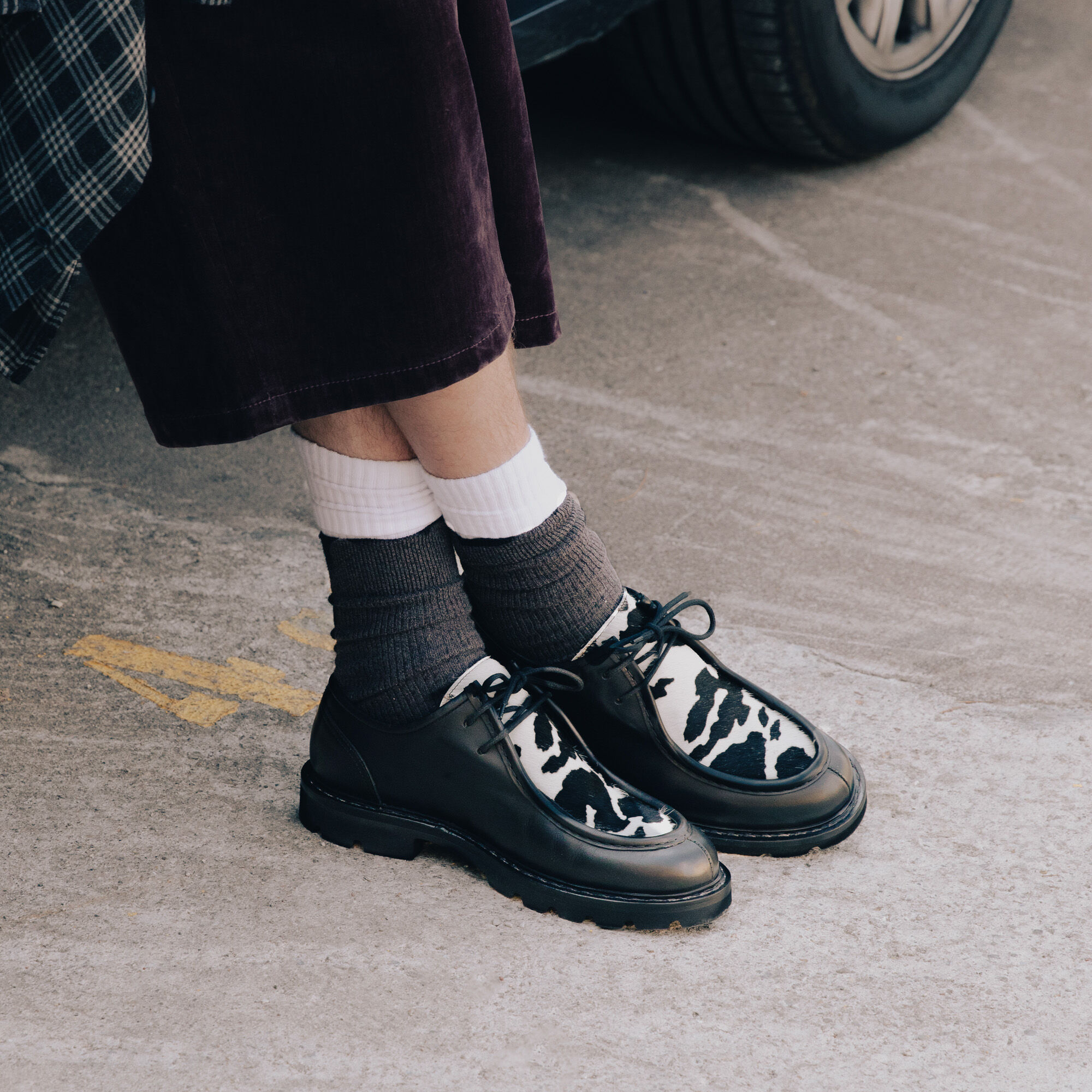 Scarosso Damiano Black Pony Black - Calf DAMIANODERB