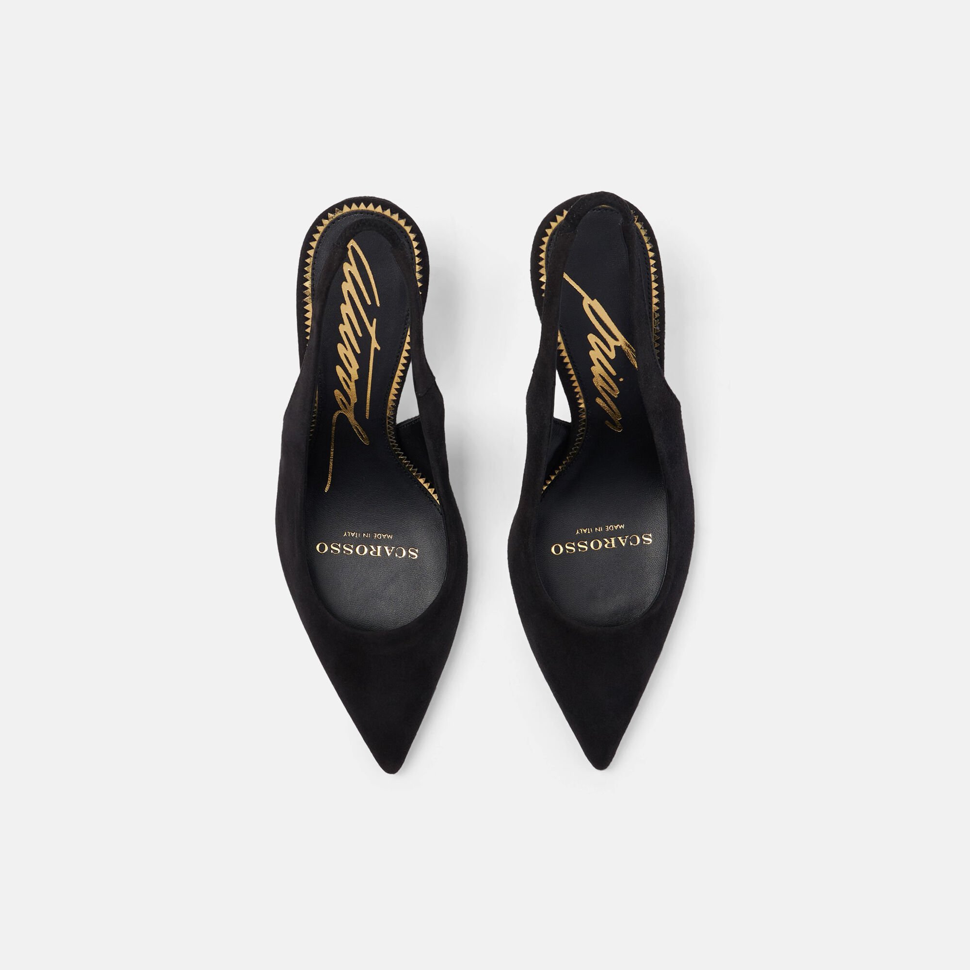 Scarosso Sutton Schwarz Veloursleder Schwarz - Veloursleder SUTTONPUMP