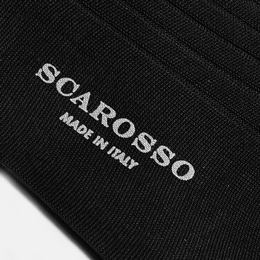 Scarosso Wadenstrümpfe Schwarz Baumwolle Schwarz - Baumwolle CALFCOTTSOCK