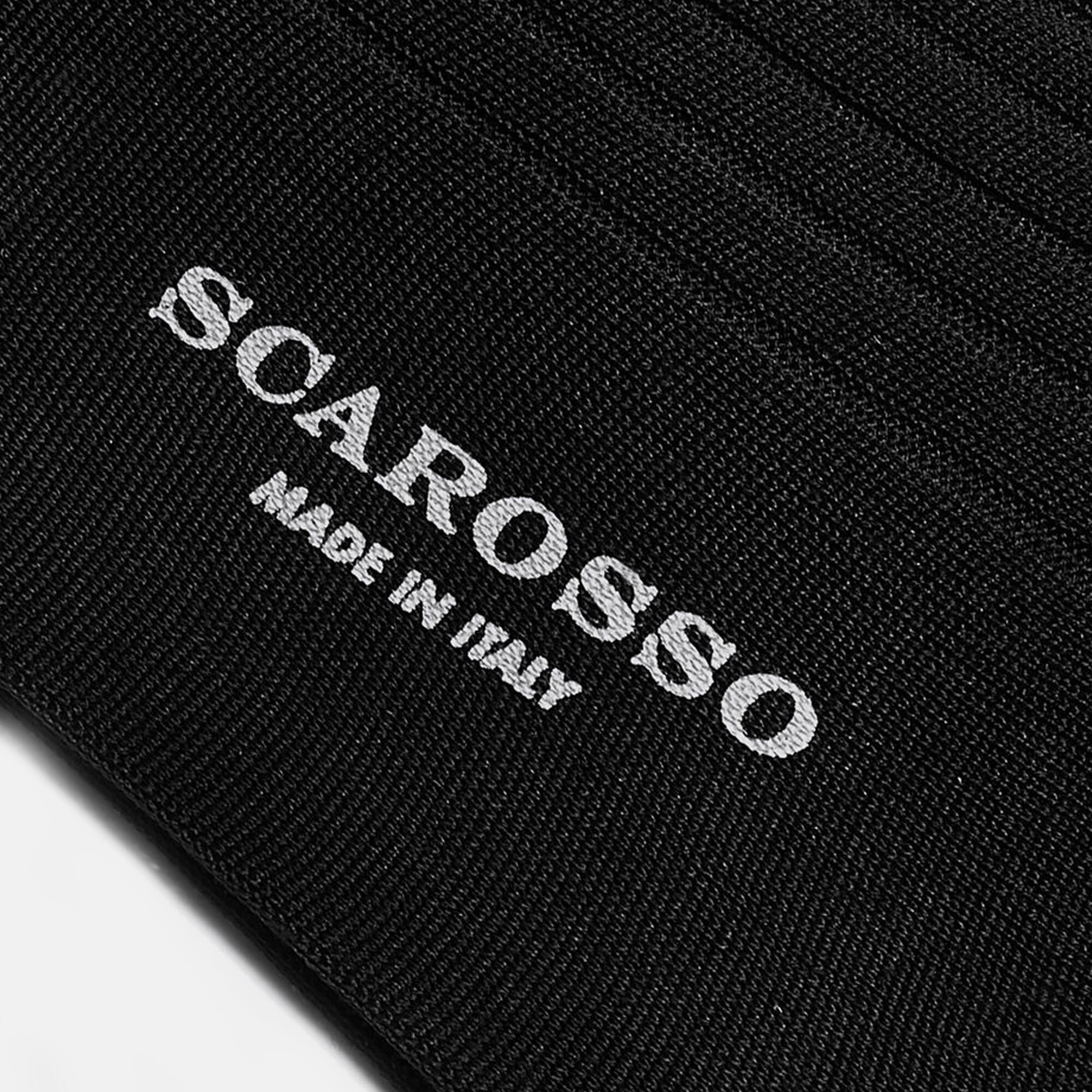 Scarosso Wadenstrümpfe Schwarz Baumwolle Schwarz - Baumwolle CALFCOTTSOCK