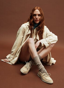Lia Butter Veloursleder Scarosso: Butter - Veloursleder LIABOAT