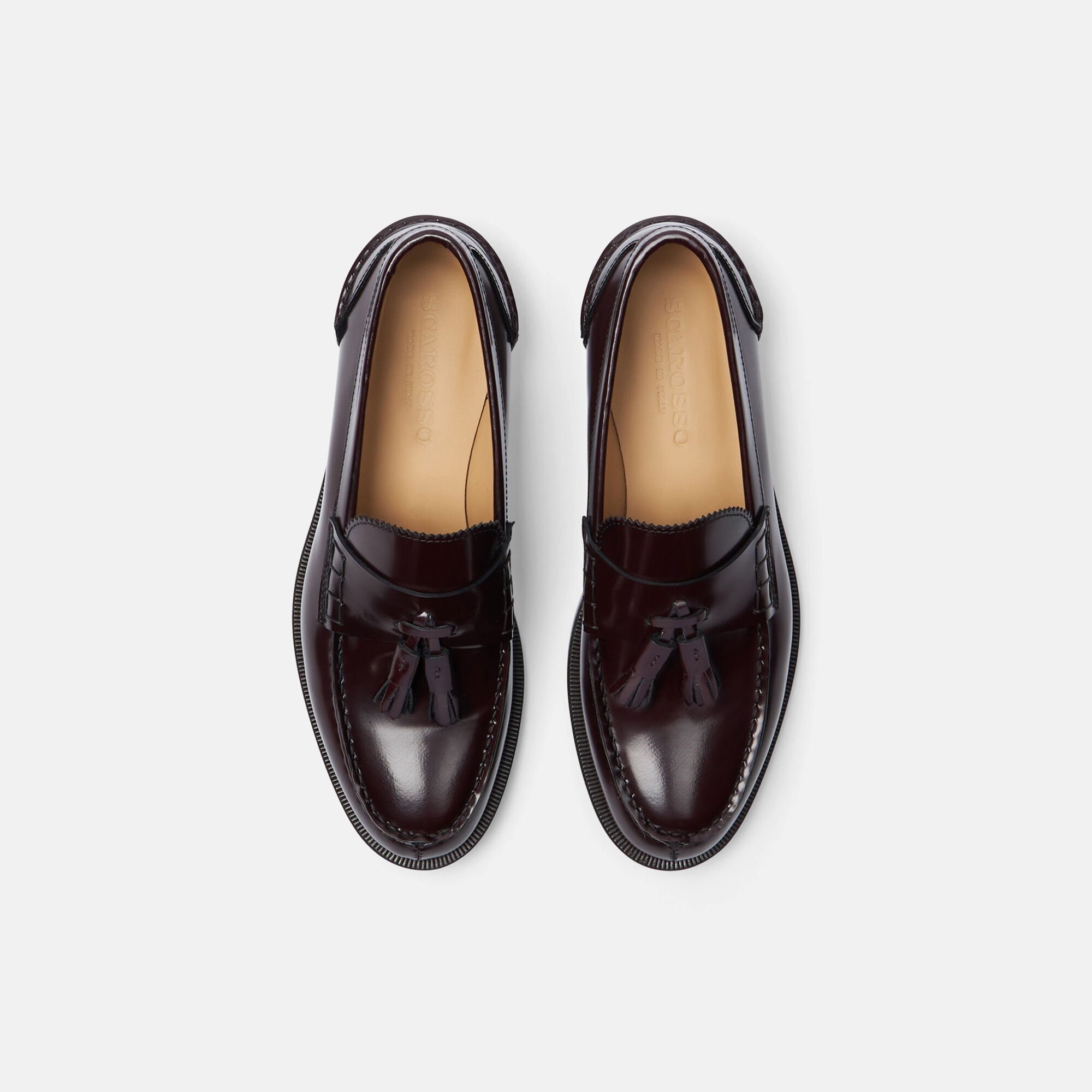 Scarosso Ralphine Burgundy Bright Burgundy - Brushed Calf RALPHINELOAF