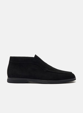 Scarosso Leonardo Black Suede Black - Suede LEONARDOANKL